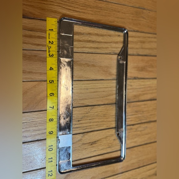 Georgia State University Alumni Thin Rim License Plate Frame Chrome Blue Metal - Picture 2 of 3